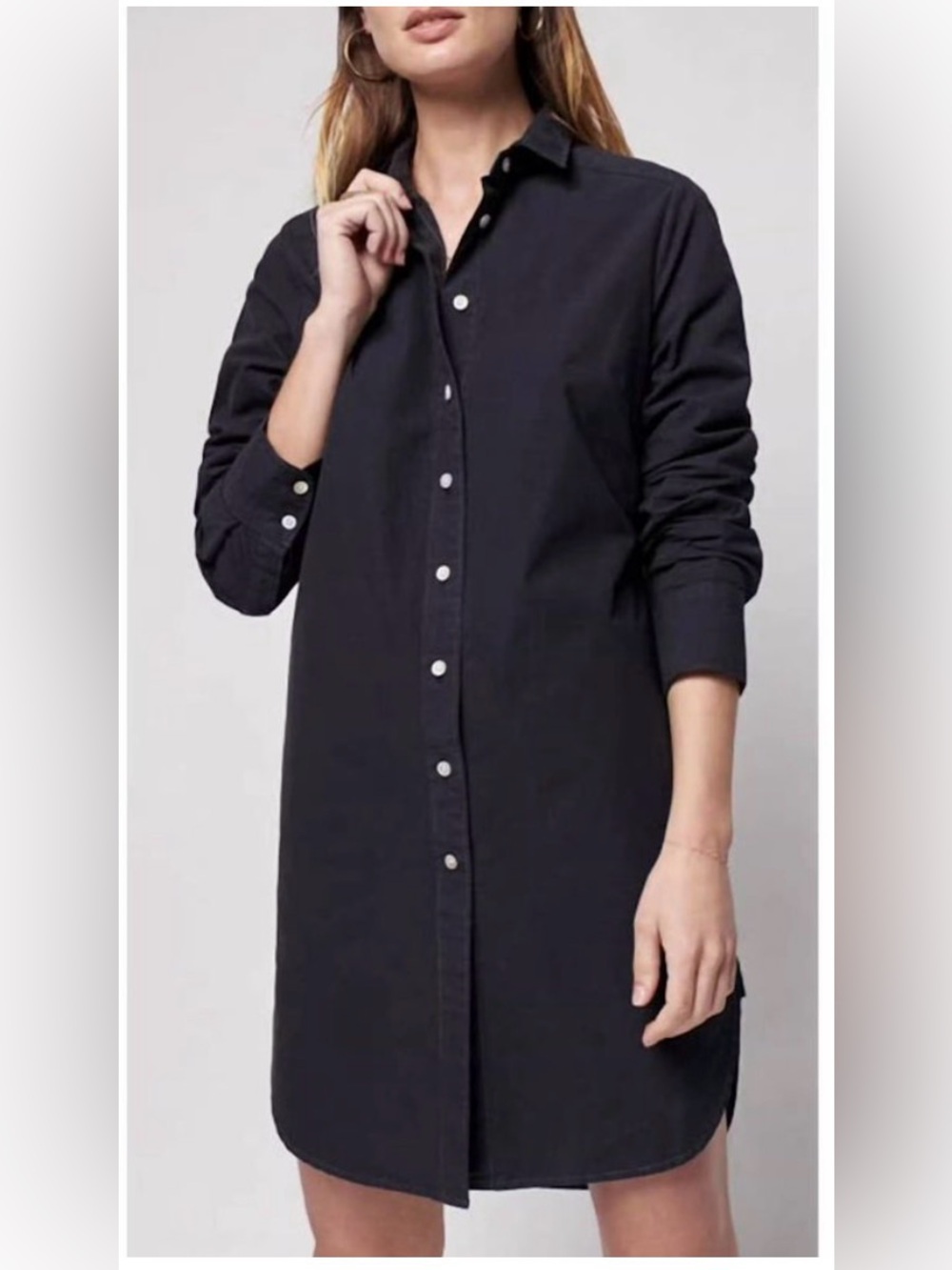 Faherty Women Washed Black Dress size Small organic cotton - Picture 2 of 6